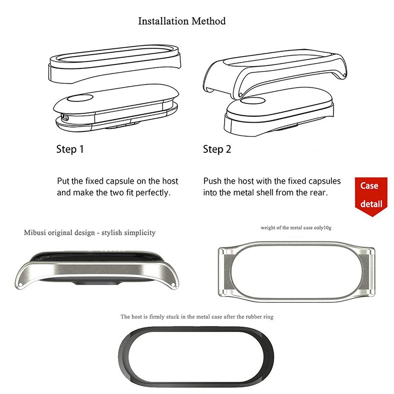 Dây Đeo Thay Thế Chất Liệu Thép Không Gỉ Màu Vàng Cho Xiaomi Mi Band 3 / 4 | BigBuy360 - bigbuy360.vn