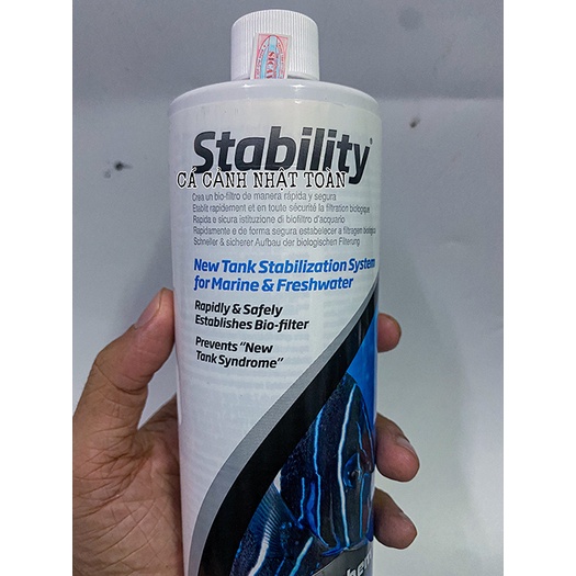 VI SINH SỐNG SEACHEM STABILITY MỸ 500ML CHO BỂ CÁ THỦY SINH