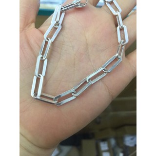 Lắc tay mắt xích vuông to bạc ta