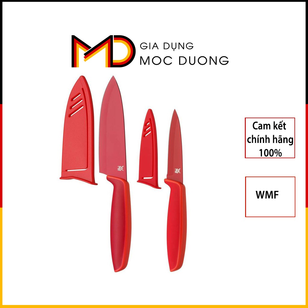 Set 2 dao WMF TOUCH, lưỡi thép chống gỉ, có vỏ bọc an toàn cho trẻ bộ dao đa năng, chính hãng, Gia Dụng Mộc Dương