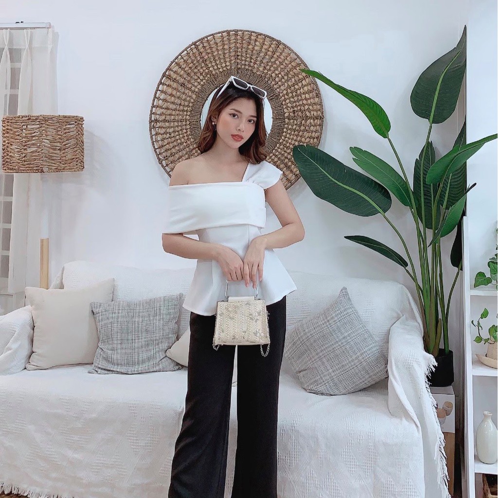 Áo lệch vai thanh lịch sang chảnh nhiều màu