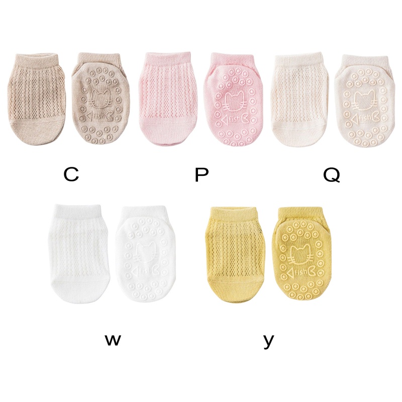 Vớ Cotton Mỏng Cổ Thấp Thoáng Khí Thoải Mái Nhiều Màu Sắc Cho Bé