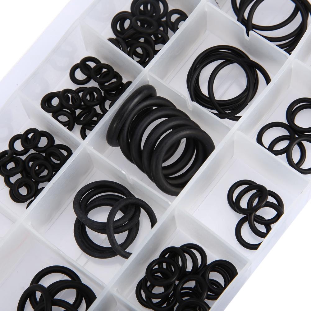 🎉 SD 225 Cái / Bộ 18 Kích cỡ Cao su O Ring Assortment Set Hệ thống nước thủy lực Gasket Bộ dụng cụ sơn con dấu