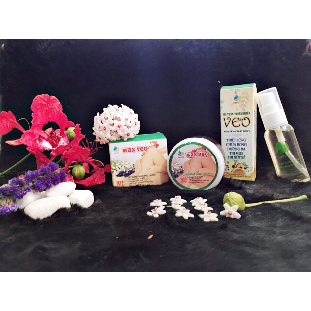 Combo bộ wax + mỡ trăn,WAX LÔNG VEO Tẩy sạch MỌI VÙNG Lông + TẶNG kèm giấy wax + que gạt (Wax tẩy lông, Kem tẩy lông)