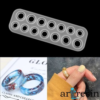 Bảng Khuôn Silicon Làm Nhẫn Resin Đủ Size