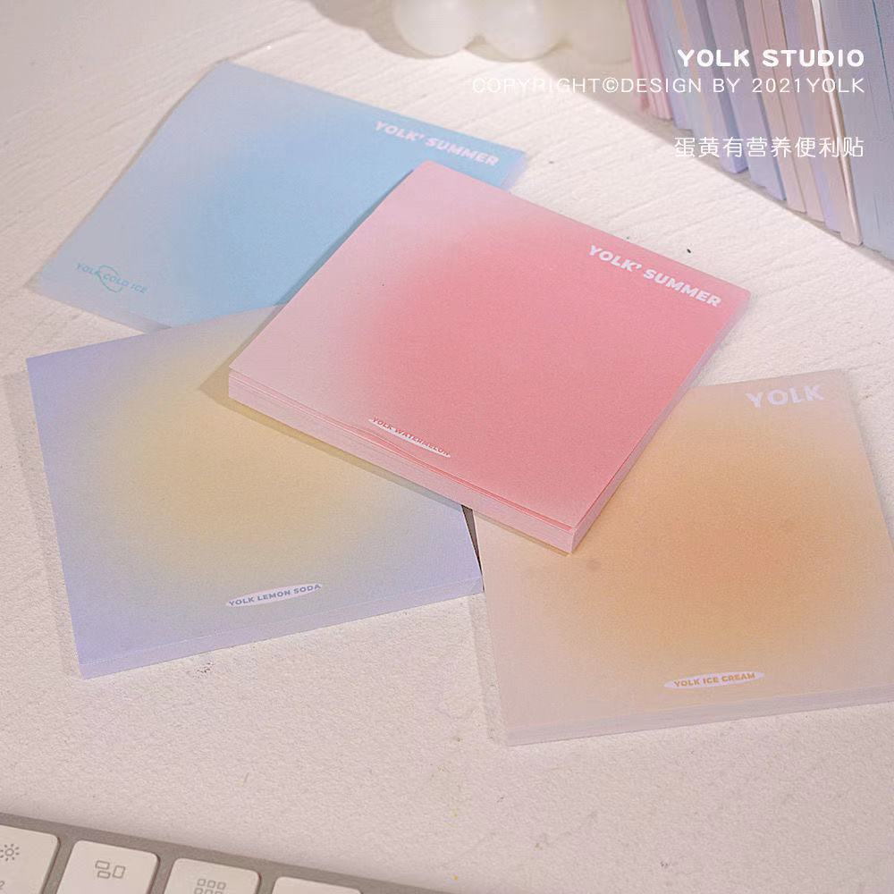 Set 50 tờ giấy ghi chú màu gradient dễ thương