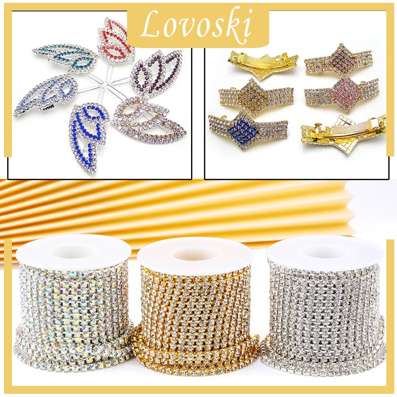 Cuộn Dây Chuỗi Pha Lê Trong Suốt 10 Yard Dùng Cho May Vá DIY