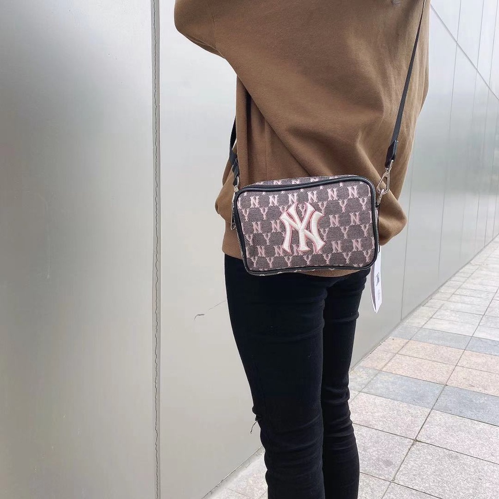✅   Túi MLB Monogram Jacquard Mini Cross Bag New York Yankees 32BGDM111-50L | ẢNH THẬT | CÓ SẴN HÀNG