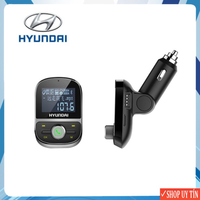 Sản Phẩm Bộ tẩu nghe nhạc Mp3 kiêm kết nối điện thoại rảnh tay Bluetooth trên ô tô nhãn hiệu Hyundai HY-92 - Bảo hành 12