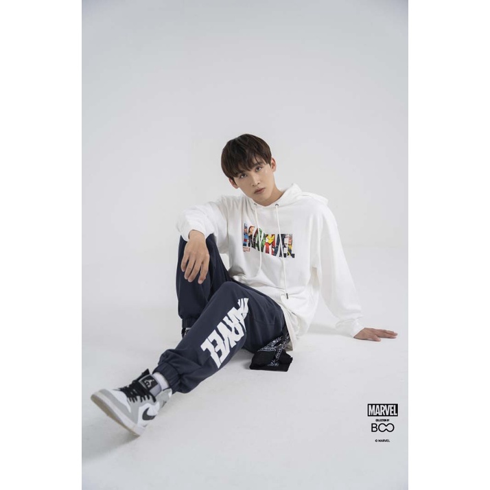 Quần Jogger Nỉ Unisex BOO Dáng Oversized In Graphic Logo Marvel BZL