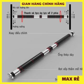 Thanh tập xà đơn treo tường gắn cửa nhiều cỡ từ 60-130cm kích thước có thể tùy chỉnh phù hợp tập gym tại nhà tăng cơ bắp