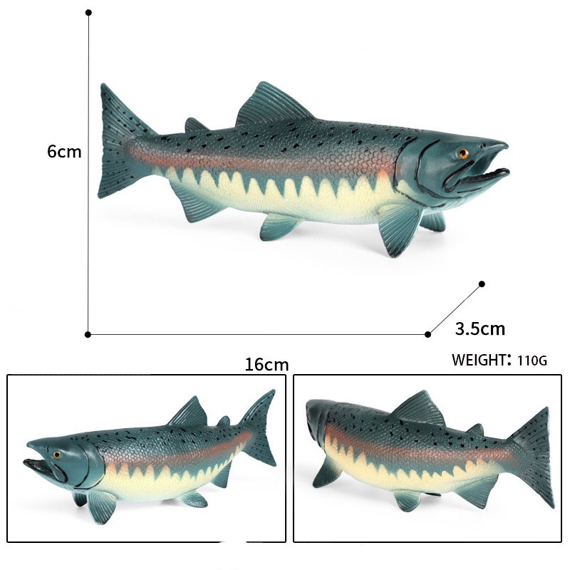 Mô Hình Động Vật Biển Salmon Đồ Chơi Cho Trẻ Em