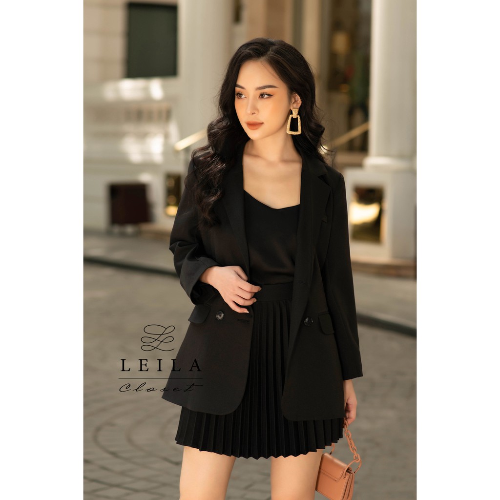 Chân váy dập ly Leila Closet. | BigBuy360 - bigbuy360.vn
