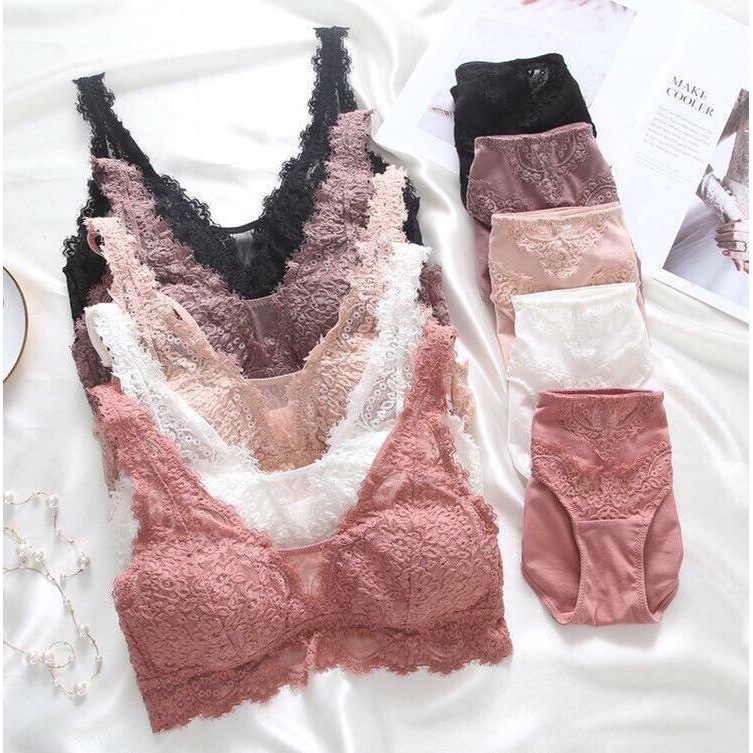 MUA 1 ĐƯỢC 3 - Mua Bộ đồ lót ren gợi cảm VICKY không gọng bạn sẽ được tặng Đôi tất gân cao cấp và Dây ngực trong suốt | BigBuy360 - bigbuy360.vn