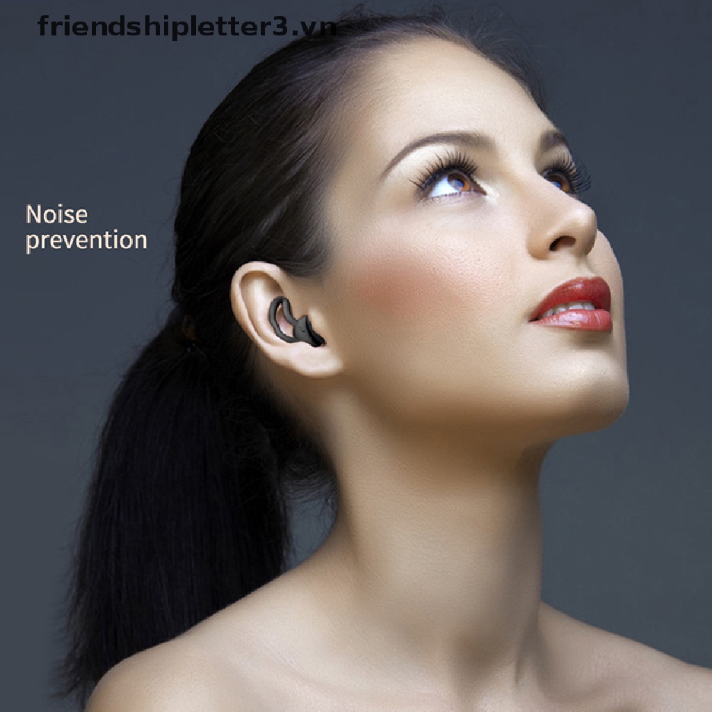 1 Cặp Nút Bịt Tai Giảm Tiếng Ồn Bằng Silicone Mềm