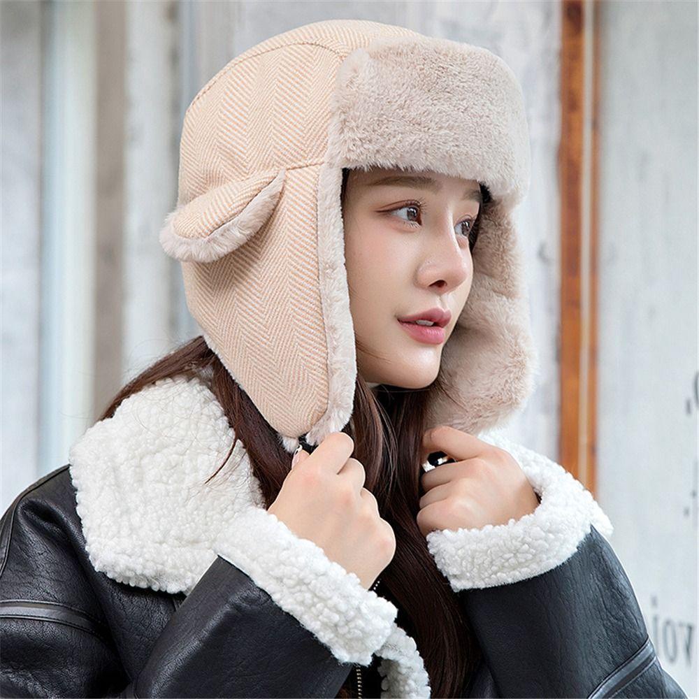 Mũ Bomber Ấm Áp Phong Cách Nga Cho Nam