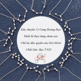 Dây Chuyền Bạc GIÓ SILVER Hình Cung Hoàng Đạo [BẠC Ý] [Độc Quyền]
