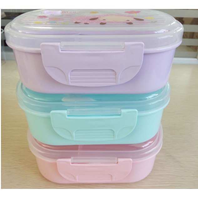 Hộp cơm chữ nhật HC6 Lunch Box hộp cơm cute dễ thương pastel