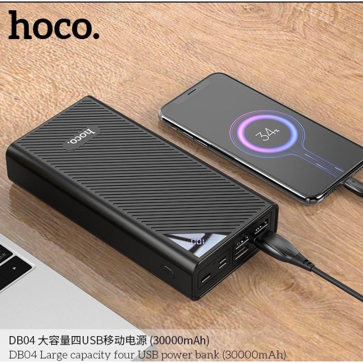 Sạc Dự Phòng Hoco DB04 30000 mAh hỗ trợ sạc nhanh