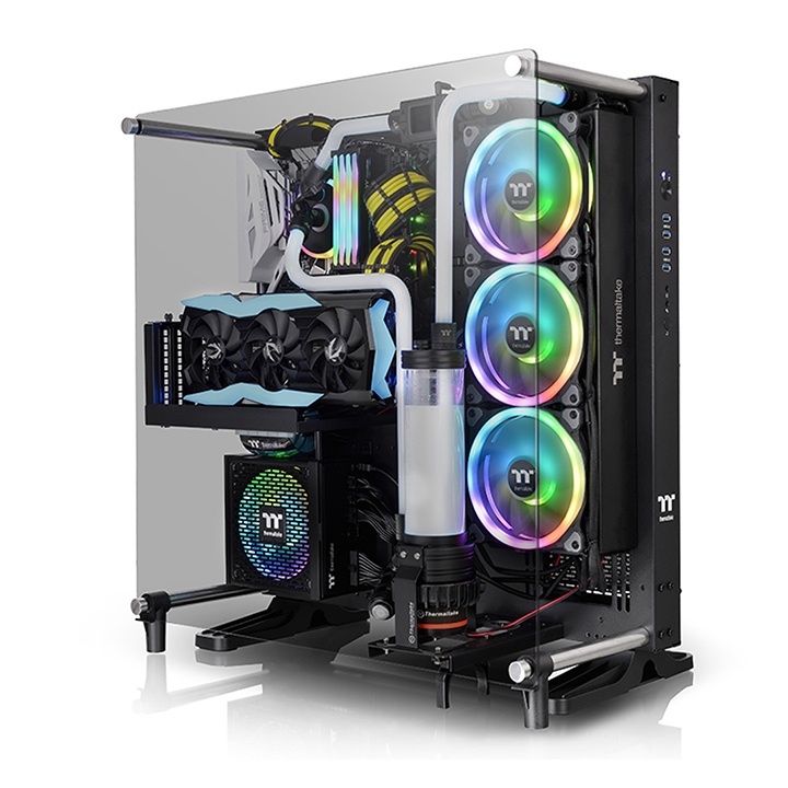 Vỏ case Thermaltake Core P5 V2 TG Black - Hàng chính hãng