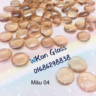 Đá màu trang trí bể cá, thủy sinh gói 500g - Sỏi thủy tinh trang trí