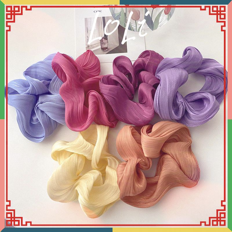 Dây cột tóc scrunchies kiểu dáng đơn giản thời trang cho nữ