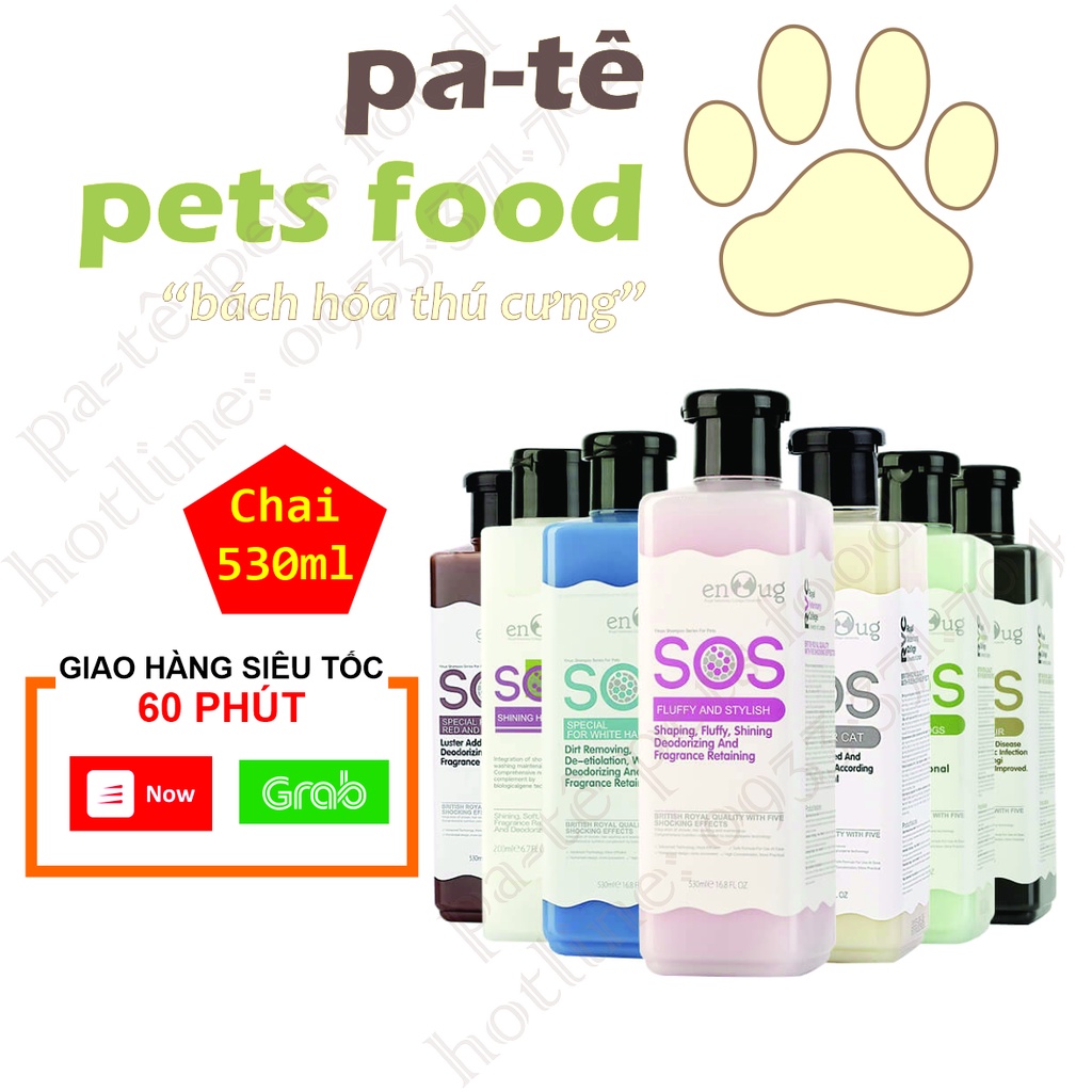 [Chai 530ml] [ CHÍNH HÃNG] Sữa Tắm SOS dành cho thú cưng chó mèo