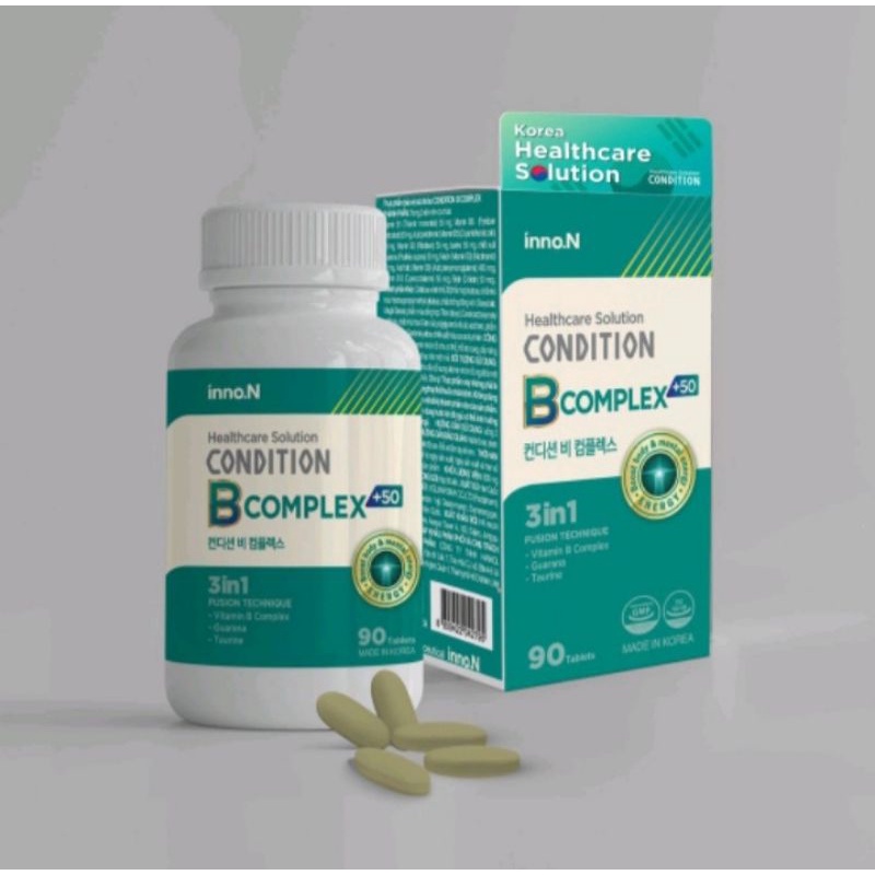 VIÊN UỐNG HỖ TRỢ CUNG CẤP NĂNG LƯỢNG, HỒI PHỤC SỨC KHỎE VITAMIN B TỔNG HỢP CONDITION B COMPLEX NHẬP KHẨU TỪ HÀN QUỐC