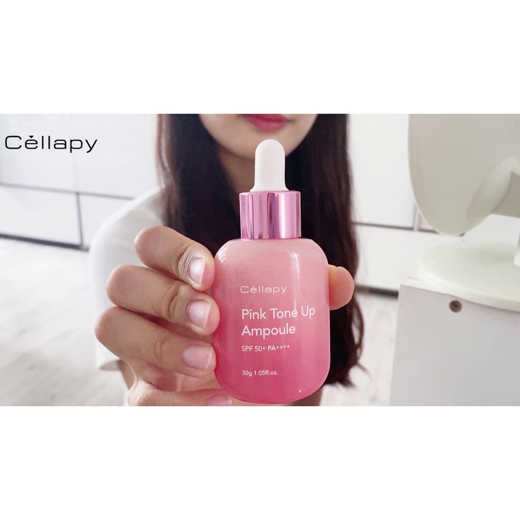 Tinh Chất Dưỡng Trắng Căng Bóng Nâng Tông Da CELLAPY PINK TONE UP AMPOULE 30g