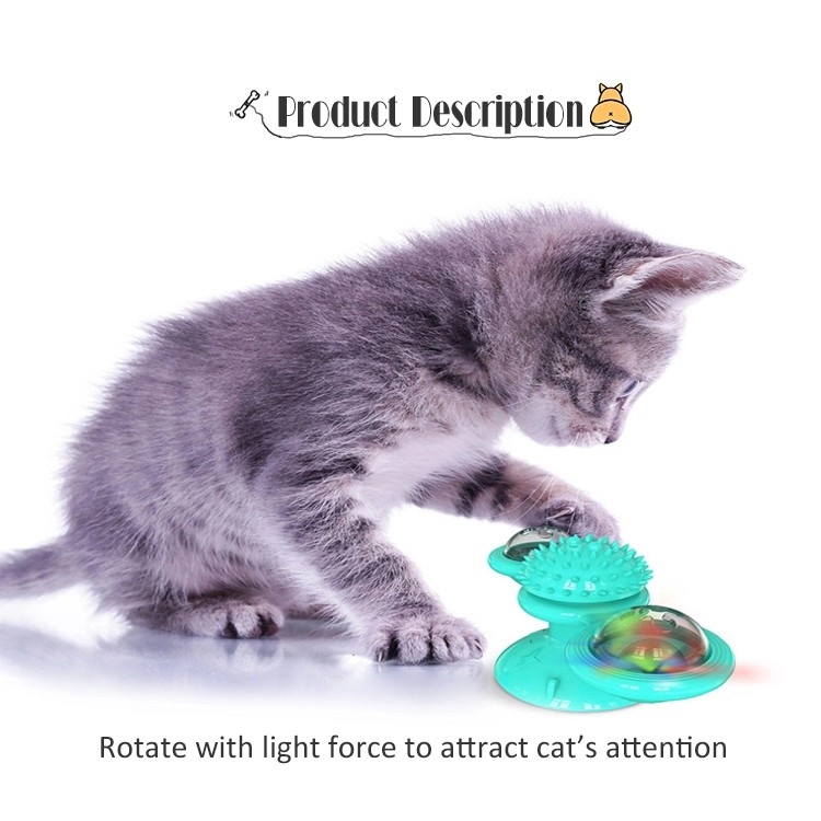 (Nhà máy bán buôn)đồ chơi cho mèo,kích thích sự chú ý của mèo Đồ Chơi bàn xoay Cho Mèo Hình cối xay gió dán tường