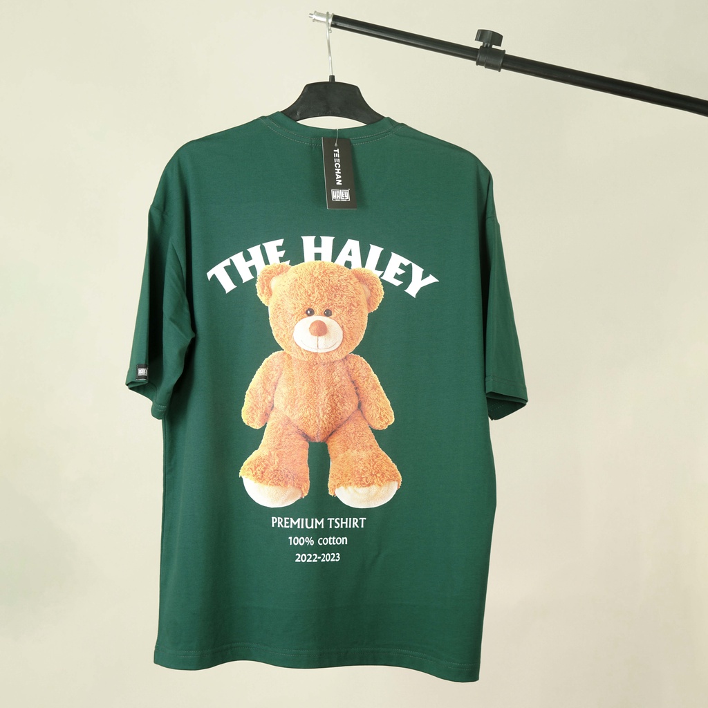 Áo Thun Unisex Tay Lỡ Form Rộng Nam Nữ HALEY vải cotton phong cách Hàn Quốc Ulzzang TN28