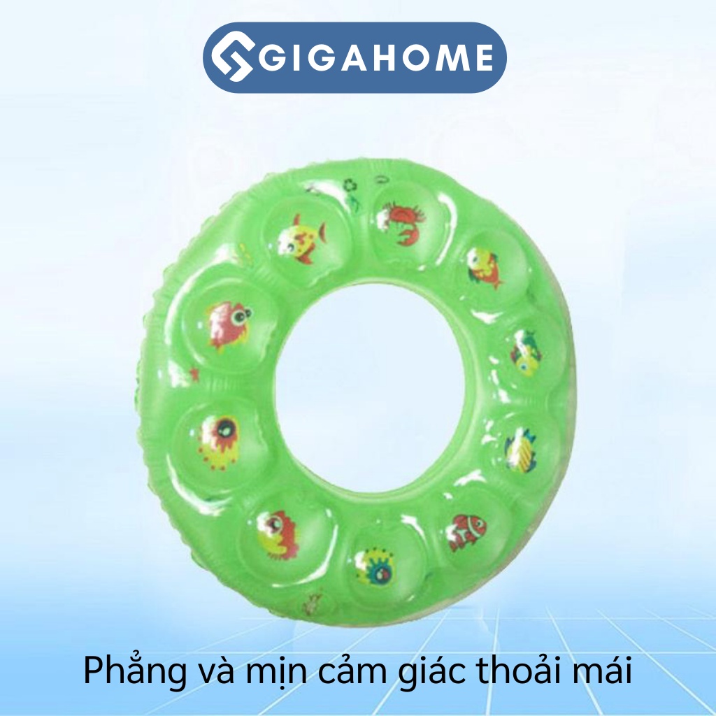 Phao Bơi Tròn Dày GIGAHOME Cho Bé Từ 5-8 Tuổi, Đường Kính 60cm 8550