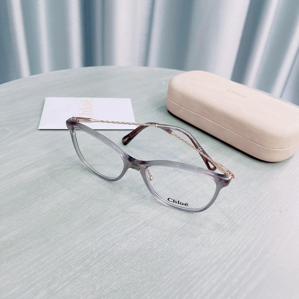 Gọng cận nữ Chloe viền ghi xám CE2727 - Made in Italy