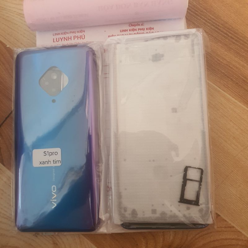 Vỏ vivo s1 pro có khung sườn kính camera khay sim bao test