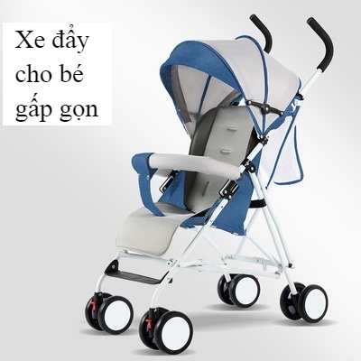 Xe nôi xe đẩy ngồi cho bé mini gắp gọn bản cao cấp từ 3 - 36m- mb58