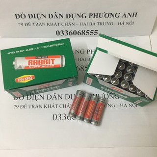 1 HỘP 40 VIÊN PIN CON THỎ AA CHÍNH HÃNG