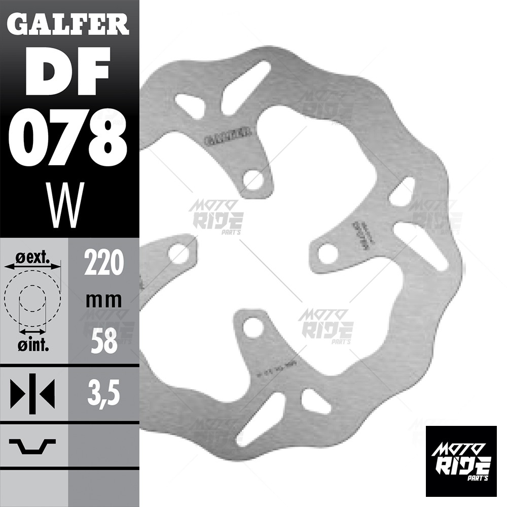 GALFER DF078W ĐĨA THẮNG 220MM CHÍNH HÃNG USA