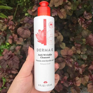 Sửa rửa mặt Derma E Anti-Wrinkle Vitamin A Glycolic Cleanser (Made in Usa, 175ml)