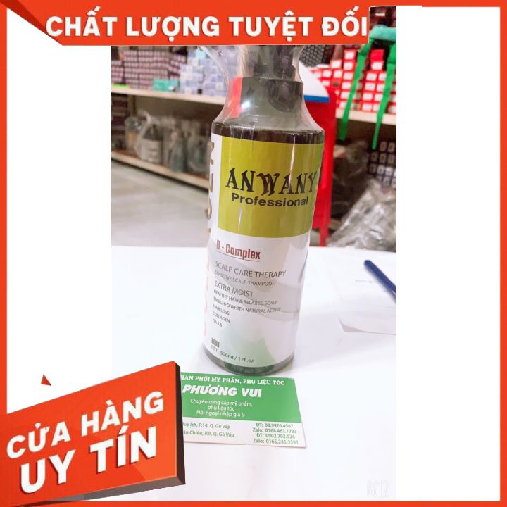 (HÀNG CHÍNH HÃNG)DẦU GỘI ĐẦU NGĂN NGỪA GÀU MỀM MƯỢT TÓC ANWANY 500ML-NGĂN RỤNG TÓC KÍCH THÍCH MỌC TÓC -CHO TÓC BÓNG MƯỢT