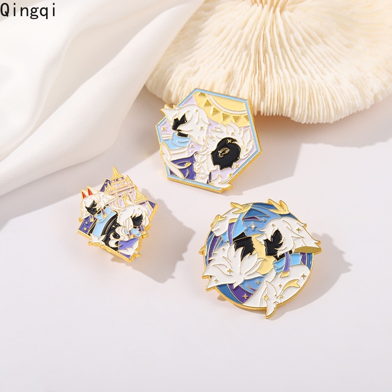 Ghim cài áo Miss Zoe tráng men hình nhân vật hoạt hình vui nhộn làm quà tặng