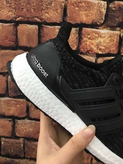 [ Full box + tặng móc khoá ] Giày ultra boost 3.0 đen trắng