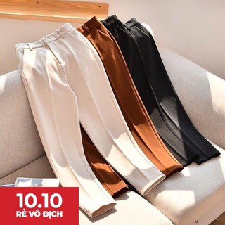 Quần baggy công sở 3 màu - xám đen nâu