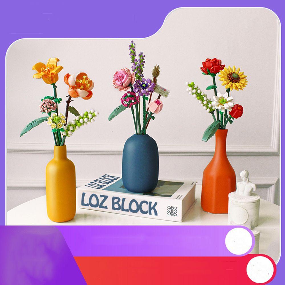 Đồ trang trí Đồ Chơi Lắp Ráp Cây Hoa Hướng Dương 3D DIY Dùng Làm Quà Tặng Valentine