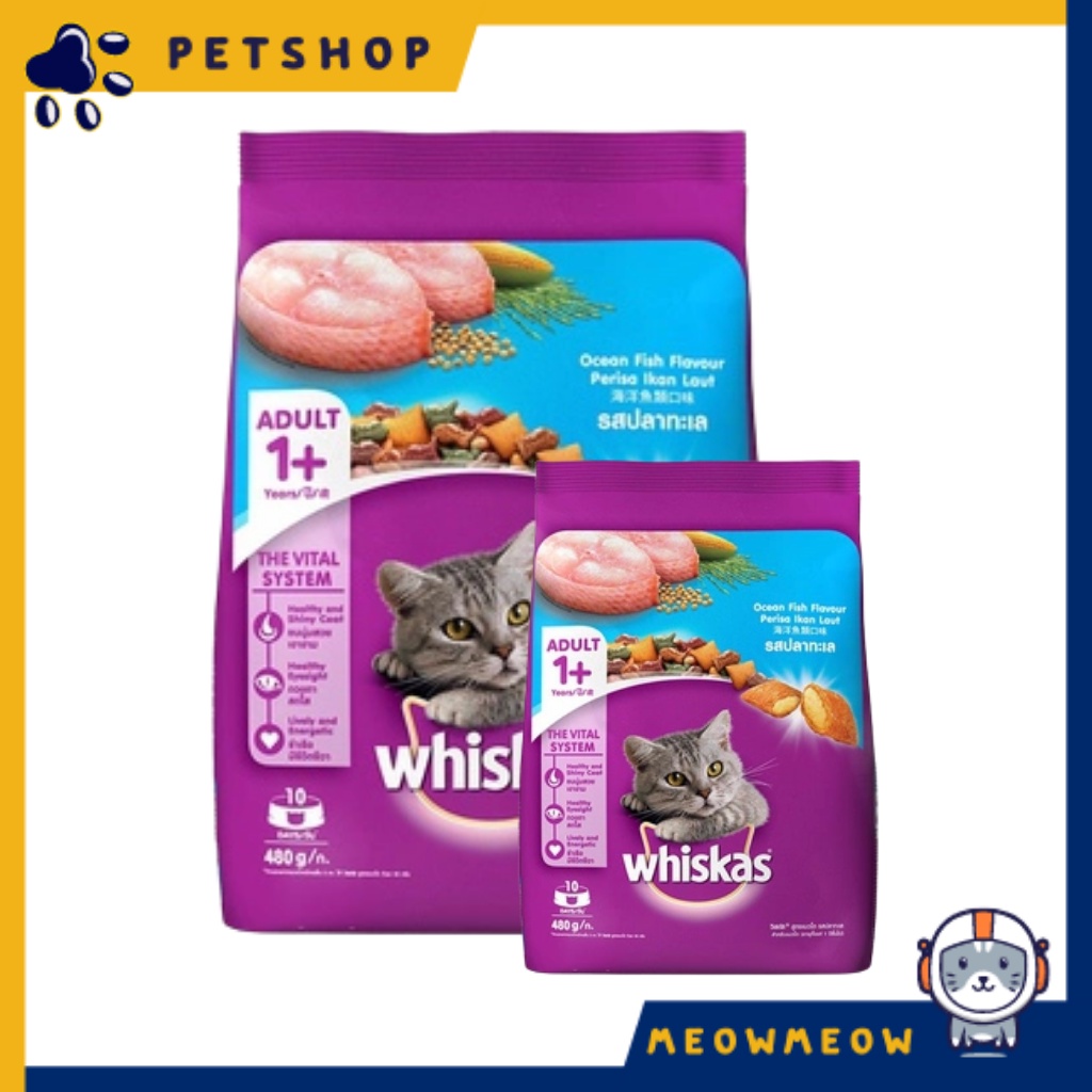 Hạt cho mèo Whiskas dành cho mèo lớn | Túi 400gr.