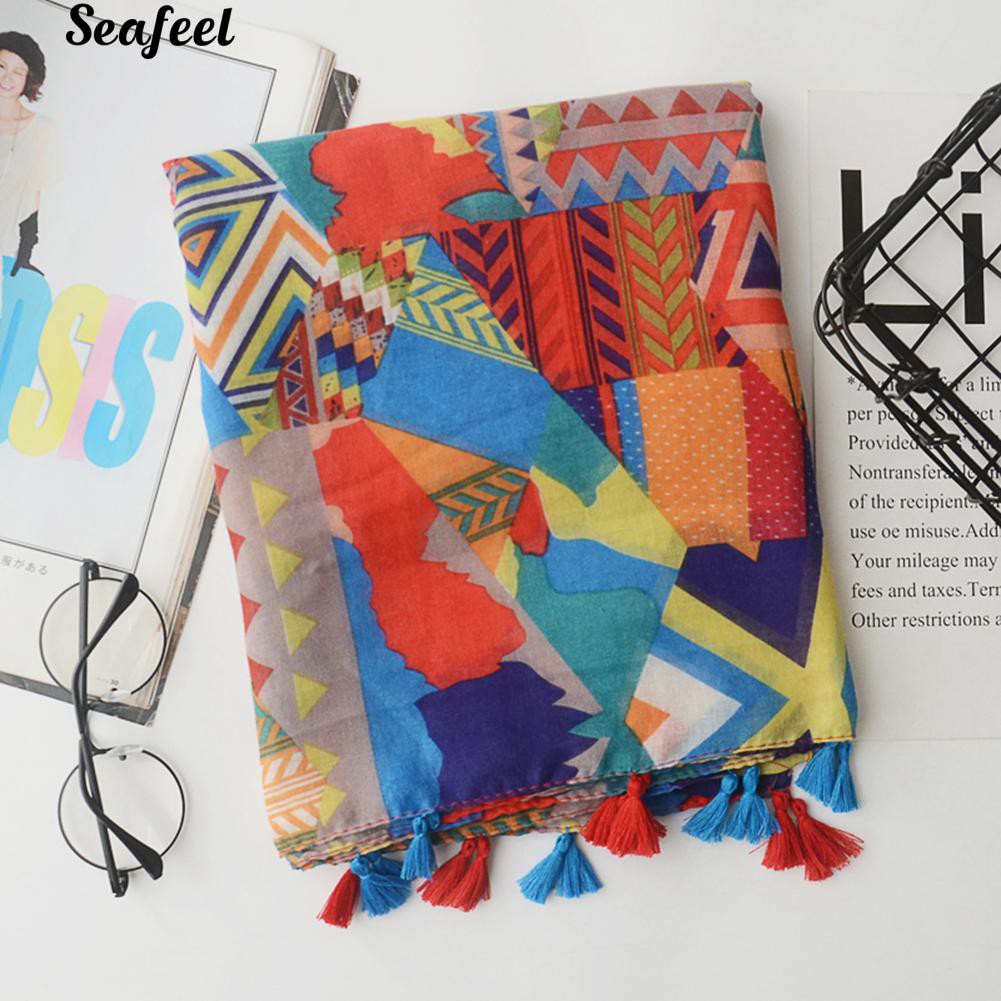 Khăn Quàng Cổ In Họa Tiết Thời Trang Nữ Tính