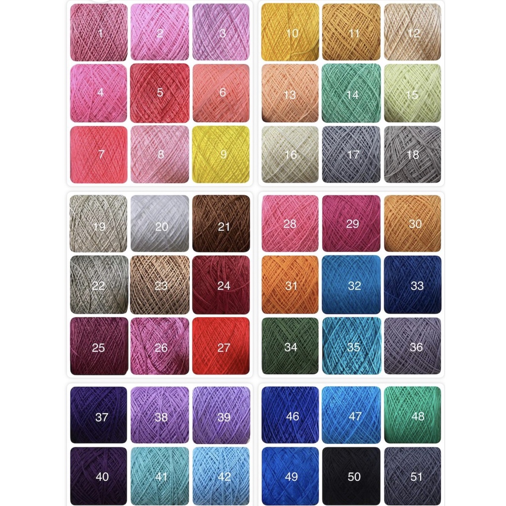 Sợi CTVN 1mm màu 1 - 50