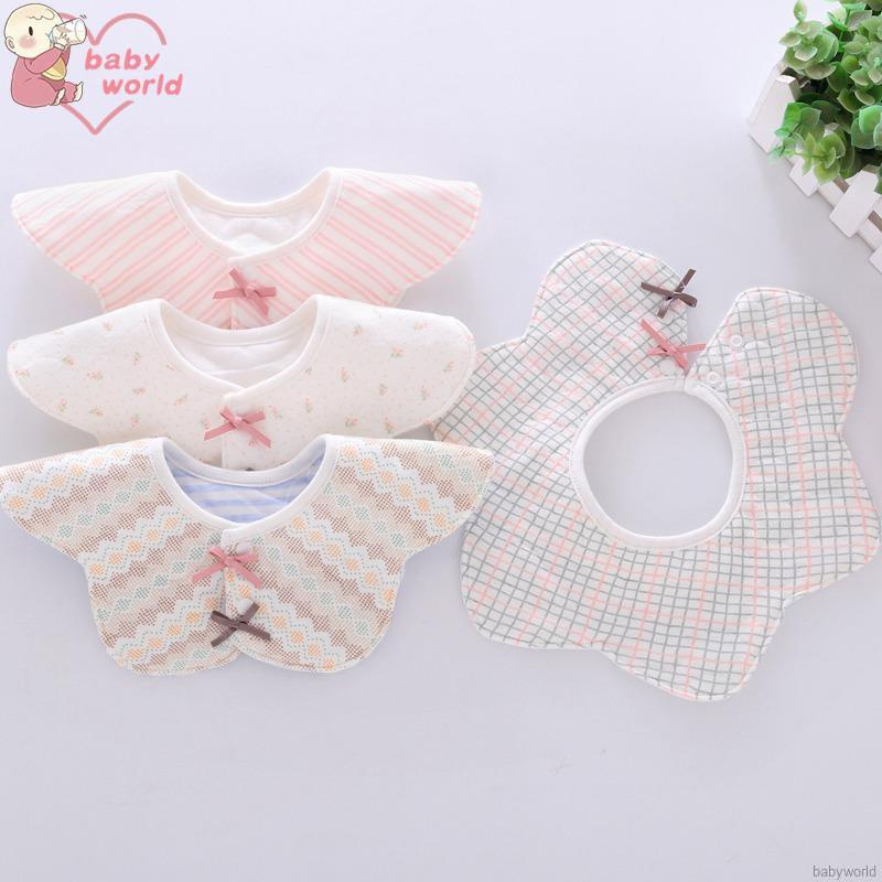 Yếm ăn chống nước xoay 360 độ in hình dễ thương cho bé