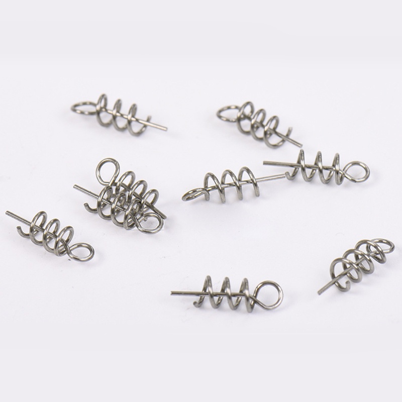 QQ Set 50 Lò Xo Xoắn Móc Mồi Câu Cá Kích Thước 14mm