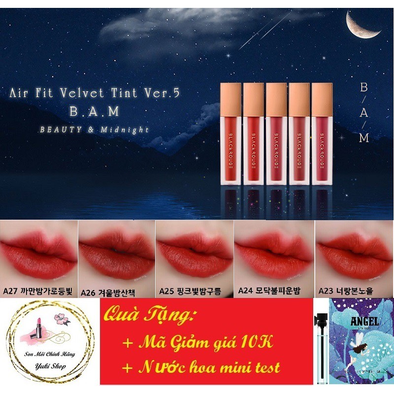 Black Rouge Ver 5 🌷 Freeship 🌷 Giảm 10K Khi Nhập [SONBR10KA] son black rouge hàn quốc #A18, #A19, #A20, #A21, #A22
