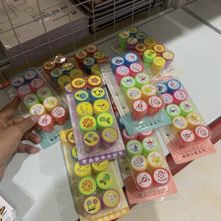 Bộ 10 con dấu đồ chơi cho bé in hình